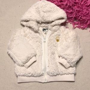 Plush Hoodie Zipper Jacket 18m